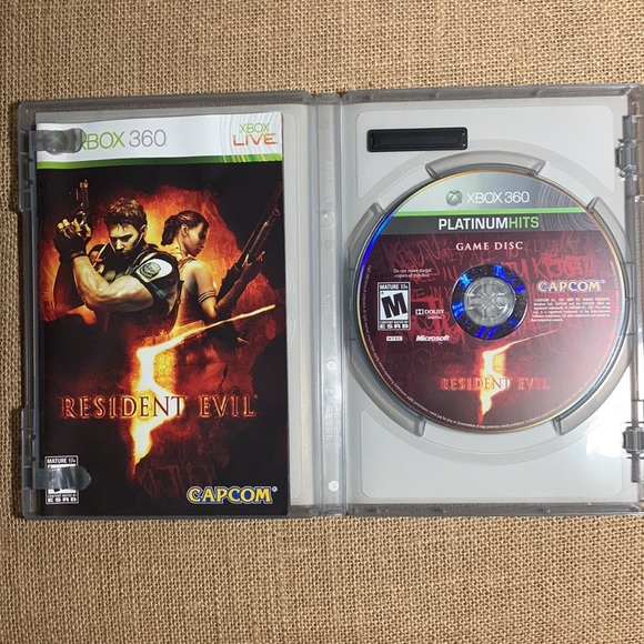 Resident Evil 5 Microsoft Xbox 360, 2009 w/Manual - Picture 3 of 7